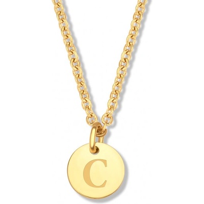 CO88 Oceľový náhrdelník s písmenom C C88CN-26140