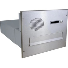 DOLS B-042-U - nerezová poštová schránka na zamurovanie, s hovorovým modulom Urmet, menovkou a zvončekovým tlačidlom