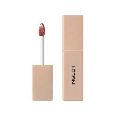 INGLOT Glazed Lips Liquid Lipstick Spf 50+ Tekutá rtěnka Světle hnědá 3,5 ml