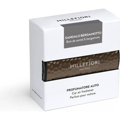 Millefiori Milano Vôňa do auta Icon Metal Shades Sandalo Bergamotto 47 g