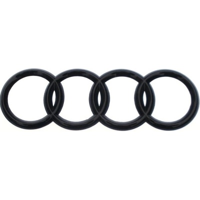 OEM Znak nalepovací černý lesk kruhy AUDI 215mm – Zbozi.Blesk.cz