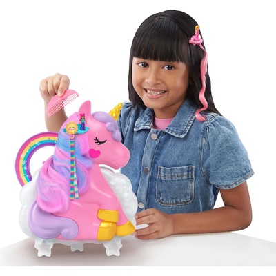 MATTEL Polly Pocket pocketová kabelka Rainbow Unicorn Salon