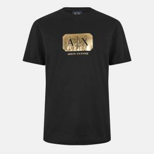 Armani Exchange Тениска Armani Exchange Men's AX Badge Large T-Shirt - Black UC001 - sportihobi - 170,14 лв