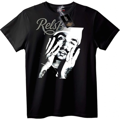 NOONEBRAND Тениска RelsB с графичен дизайн - S, Black