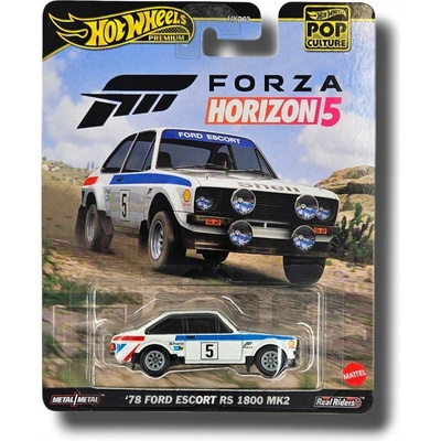 Ford Escort RS 1800 MK2 z roku 1978 Popkultúra Hot Wheels Premium 1:64