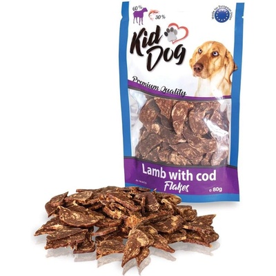 KIDDOG Агнешки хапки с треска 80 г