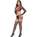 Cottelli Collection Net Suspender Set 4-pcs 2251523 Black S/M/L