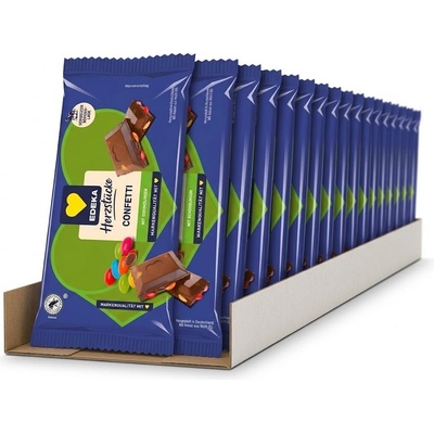 Edeka Confetti mléčná s lentilkami 20 x 90 g