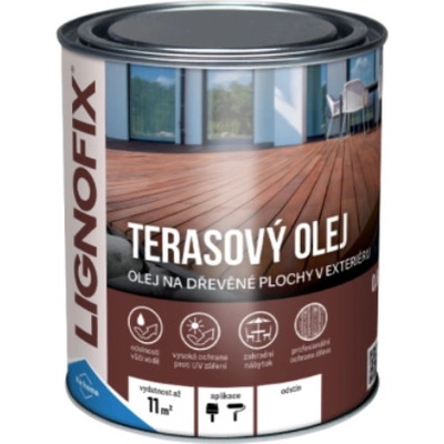 Lignofix Terasový olej 0,6 l antik sivý