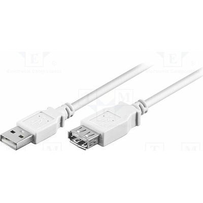 Goobay 96196 USB 2.0 USB A zásuvka USB A vidlice 0,3m bílý