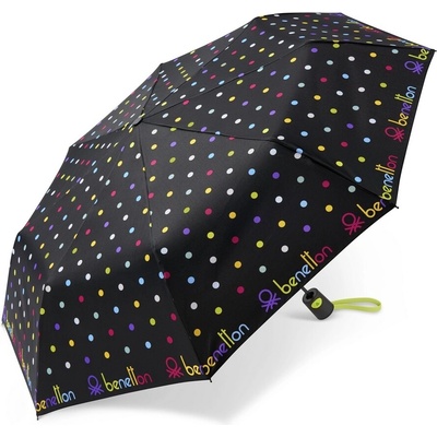 Benetton dots deštník skládací černý