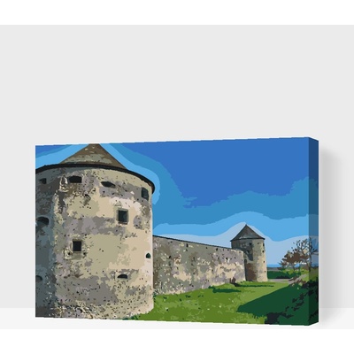 Vymalujsisam.cz Malování podle čísel Klášter Bzovík Slovakia Velikost 40 x 60 cm Rámování Na kartonové desce