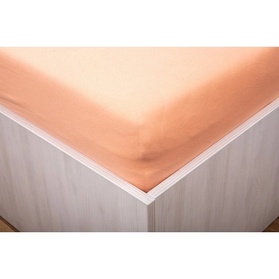 Teptex froté prostěradlo lososové 160x200