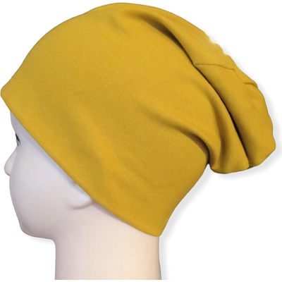 VH design čepice Homeless dvouvrstvá hořčicová