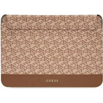 GUESS Калъф за лаптоп Guess GUCS16HGCFSEW 16"", кафяв / кафяв, GCube Stripes