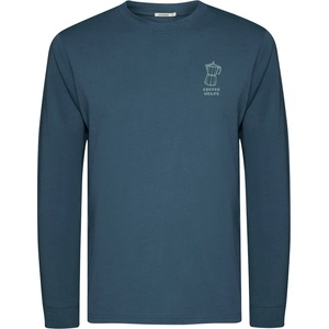 GreenBomb Мъжка блуза с дълъг ръкав GreenBomb Espresso Crisp Longsleeve - Blue Pine (217-0574-0113)