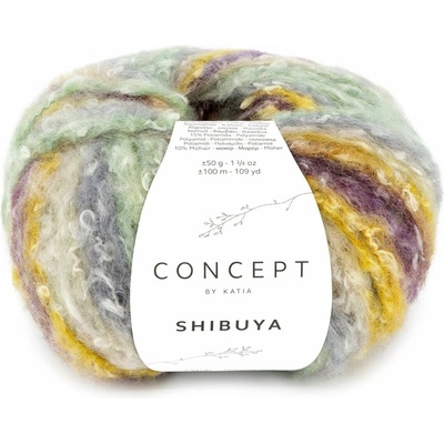 SHIBUYA Katia Farby SHIBUYA: 104 fialová-šedá-pistáciová