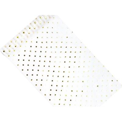 PartyDeco PartyDeco Organza - Bílá se zlatými tečkami