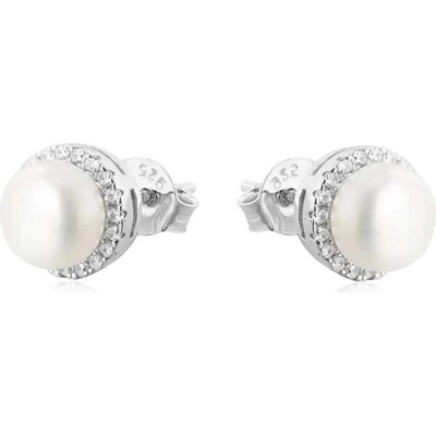 Silenti Jewelry Сребърни обеци "Бисер