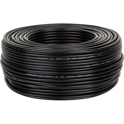 CABLETECH Koaxiální kabel RG58U 50ohm černý 100m KAB0025