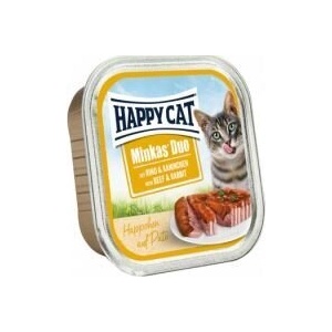 Happy Cat Minkas Duo Beef & Rabbit пастет за котки с говеждо и заек 100gr