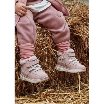 Mayoral Боти подлата косъм в розов цвят с цип за бебе момиче Mayoral