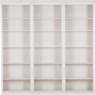 Бяла библиотека от масивен бор 222x223 cm Anita - Støraa (34710019)