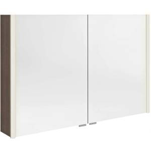 SAPHO Alix - Огледален шкаф с LED осветление 106x70x18 см, 2 врати, бор в рустик стил AX106-0016 (AX106-0016)