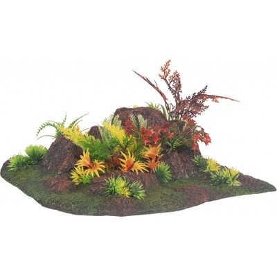 Flamingo Radha Rock + rostlina Angle 27,5x27,5x10 cm