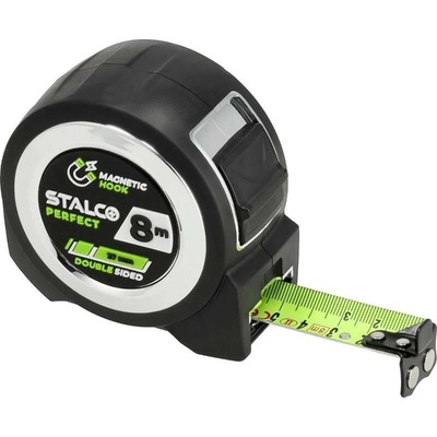 Stalco svinovací, magnetický 8 m x 27 mm