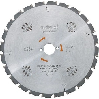 Metabo Pílový kotúč HW/CT 160x20, 10 WZ 22°