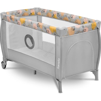 Lionelo - Портативно креватче STEFI PLUS, розово/жълто (LN0319)