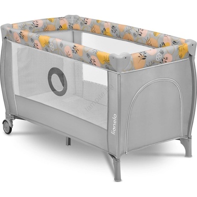 Lionelo - Портативно детско креватче STEFI PLUS, розово и жълто (LN0319)