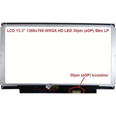LTN133AT32-302 LCD 13.3" 1366x768 WXGA HD LED 30pin (eDP) Slim LP lesklý povrch