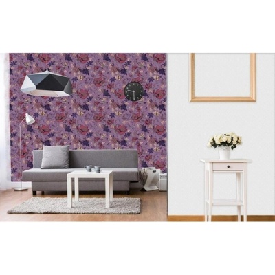 DIMEX ART Луксозна флизелинова тапета лилав флорален мотив
