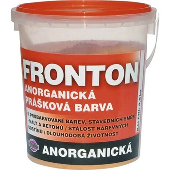 Fronton prášková barva, k probarvení stavebních směsí malt a betonů, 0731 cihlová červeň, 800 g