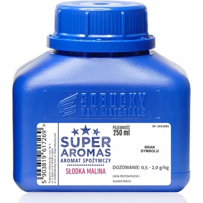 SUPER AROMAS Potravinová aróma Sladká malina 250 ml