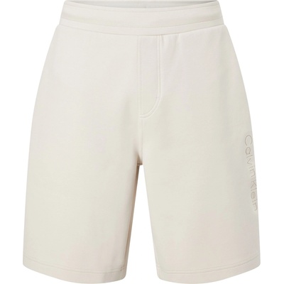 Calvin Klein Къси панталони Calvin Klein Debossed Logo Shorts - Beige ACE