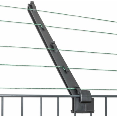 Izolátor elektrického ohradníku na plot s ochranou proti přelézání škůdců, délka ramena 40 cm