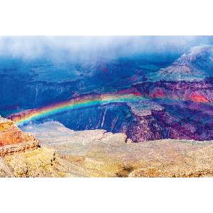 DIMEX ART Флизелинов фототапет дъга над гранд каньон 375 x 250 см