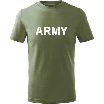 DRAGOWA детска тениска с къс ръкав Army, маслиненозелена (7136)