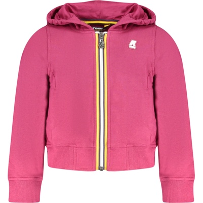 K-Way mikina na zips fialová fuchsiová