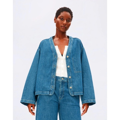 Armedangels Linen Denim Shirt Jacket 2293 sea salt