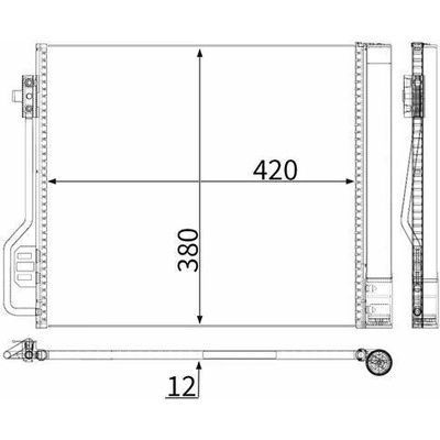Kondenzátor, klimatizace MAHLE AC 488 000P