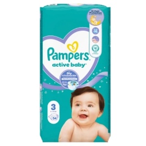 Pampers Active VPM S3 (54 бр. /кутия) 6-10 кг