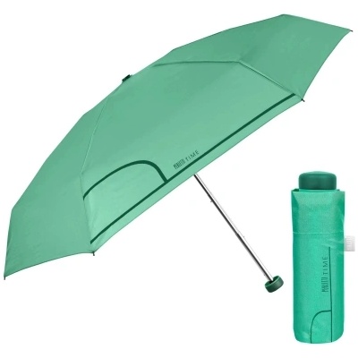 Дамски мини съваем неавтоматичен чадър Perletti Time 26356, Мента