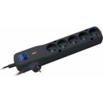 Lestar Surge protection strip LF-530WA, 3L EMI/RFI, 3m, black