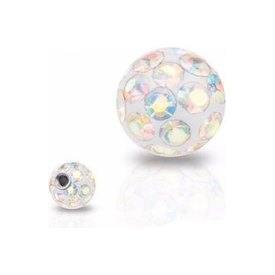 Šperky4U náhradní kulička s krystaly Swarovski závit ND01023-05-AB