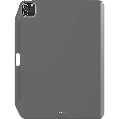 SwitchEasy CoverBuddy Case - поликарбонатов кейс (с отделение за Apple Pencil 2) за iPad Pro 11 (2020) (съвместим с Apple Smart Keyboard, Magic Keyboard, Smart Folio) (тъмносив)