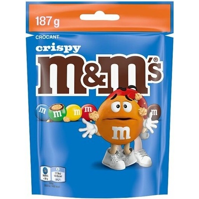 M&M's dražé z mléčné čokolády s křupavou rýžovou náplní v cukrové polevě 187 g